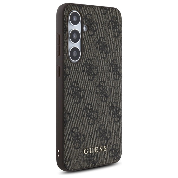 Custodia per Samsung Galaxy S24 FE S721, Guess, 4G Classic, Marrone