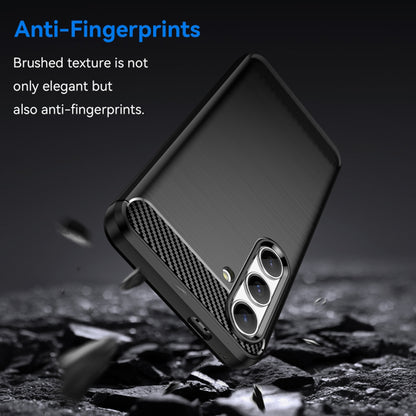Custodia per Samsung Galaxy S24 FE S721, Techsuit, Carbonio, Nera