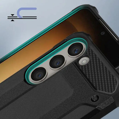 Custodia per Samsung Galaxy S24 FE S721, Techsuit, Hybrid Armor, Nera