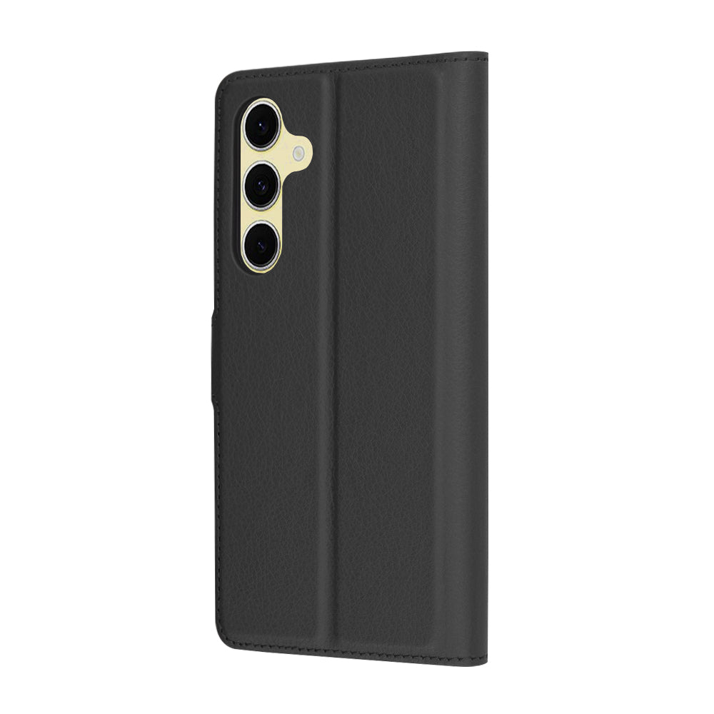 Custodia per Samsung Galaxy S24 FE S721, Techsuit, Leather Folio, Nera