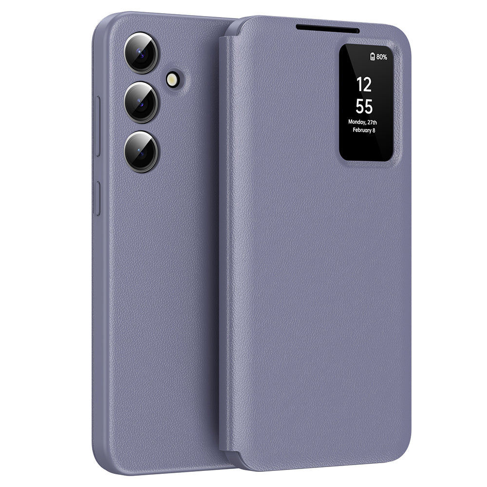 Custodia per Samsung Galaxy S24 FE S721, Techsuit, SmartView, Viola