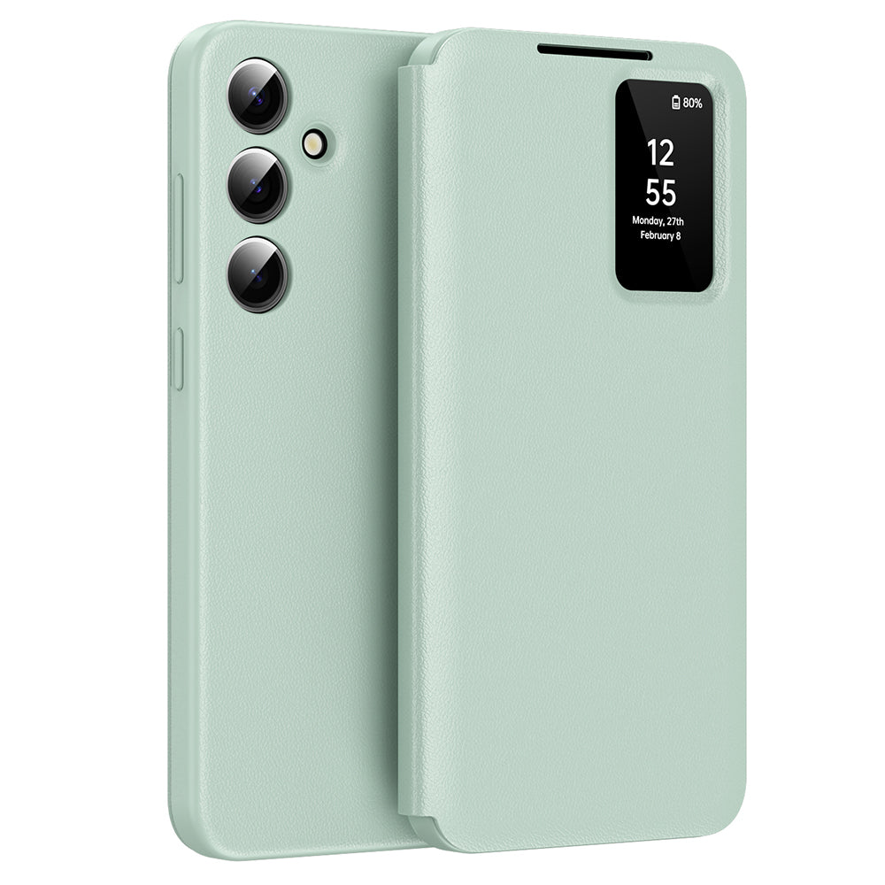 Custodia per Samsung Galaxy S24 FE S721, Techsuit, SmartView, Verde