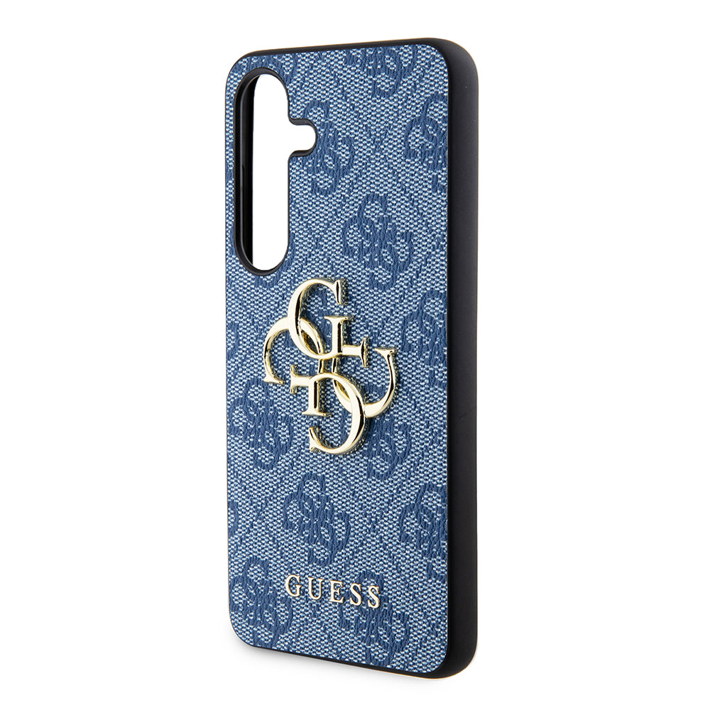 Custodia per Samsung Galaxy S24+ S926, Guess, 4G Big Logo, Blu