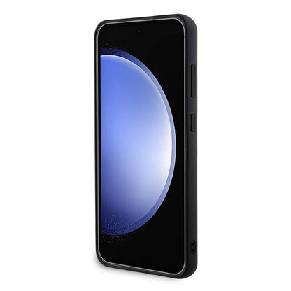 Custodia per Samsung Galaxy S24+ S926, Guess, Rhinestone Triangle Logo, Dorata