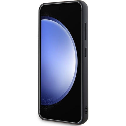 Custodia per Samsung Galaxy S24+ S926, Karl Lagerfeld, Rhinestone Metal Plate, Nera