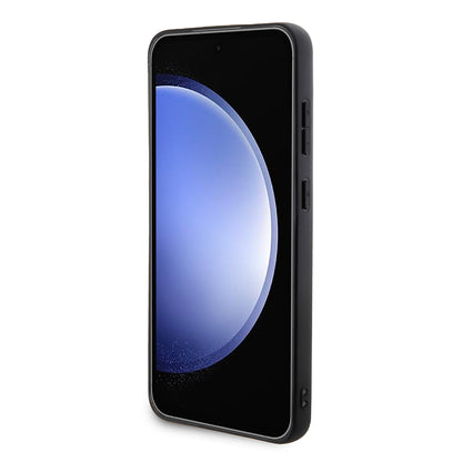 Custodia per Samsung Galaxy S24+ S926, Karl Lagerfeld, Saffiano Karl & Choupette Metal, Nera