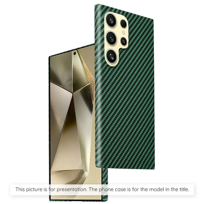 Custodia per Samsung Galaxy S24+ S926, Techsuit, Carbonite FiberShell, Verde