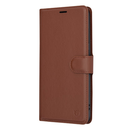 Custodia per Samsung Galaxy S24+ S926, Techsuit, Leather Folio, Marrone