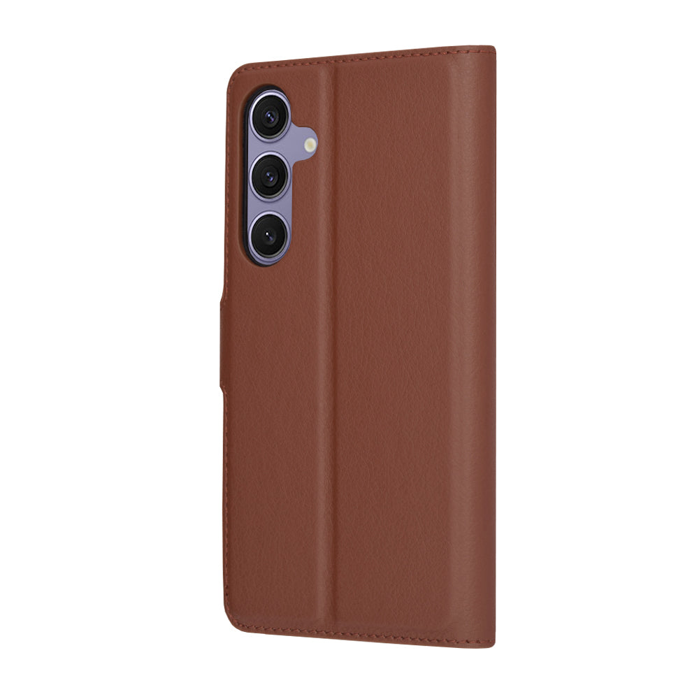 Custodia per Samsung Galaxy S24+ S926, Techsuit, Leather Folio, Marrone