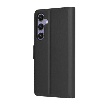 Custodia per Samsung Galaxy S24+ S926, Techsuit, Leather Folio, Nera