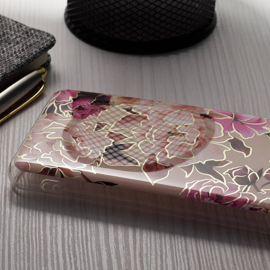 Custodia per Samsung Galaxy S24+ S926, Techsuit, Marble, Beige
