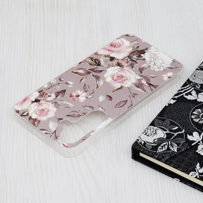 Custodia per Samsung Galaxy S24+ S926, Techsuit, Marble, Grigio