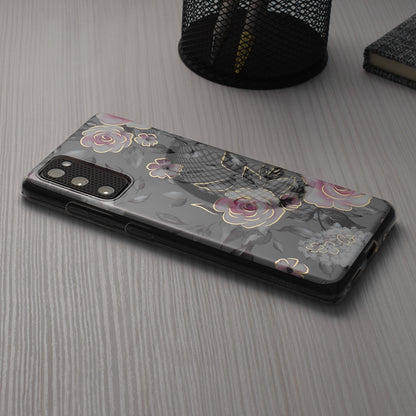 Custodia per Samsung Galaxy S24+ S926, Techsuit, Marble, Grigio