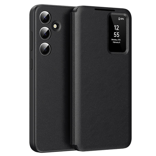 Custodia per Samsung Galaxy S24+ S926, Techsuit, SmartView, Nera