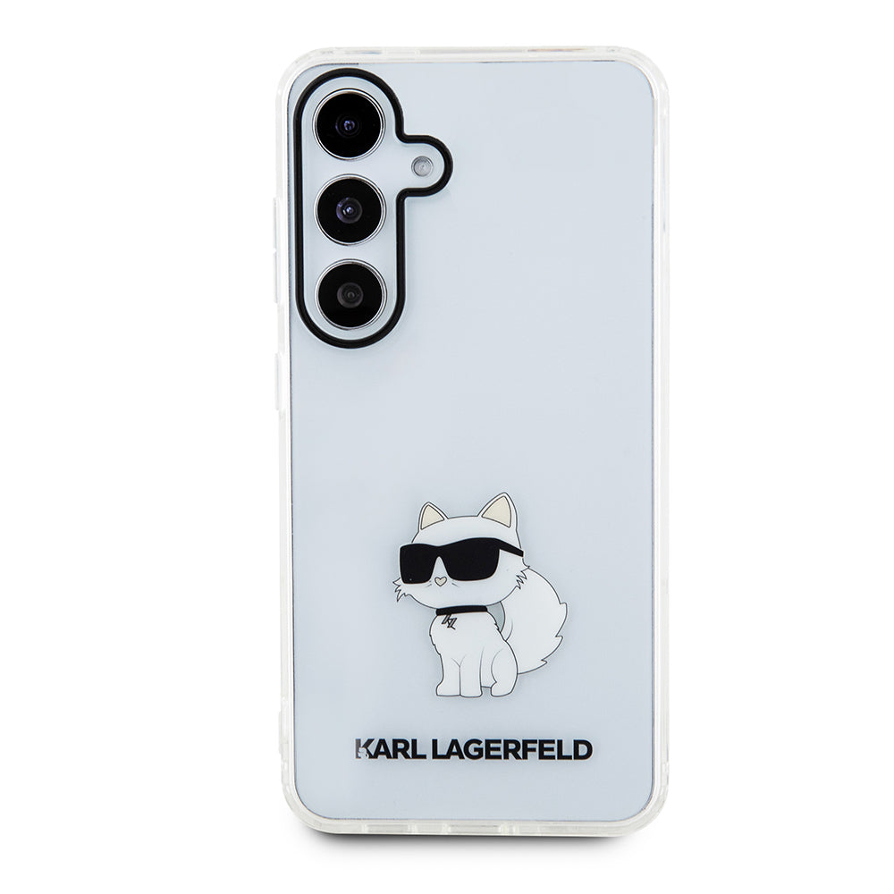 Case for Samsung Galaxy S24 S921, Karl Lagerfeld, IML Luxury Choupette, Transparent