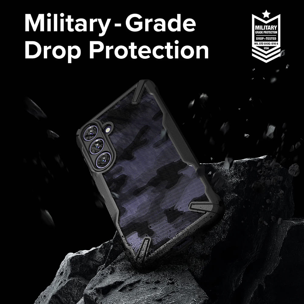 Custodia per Samsung Galaxy S24 S921, Ringke, Fusion X, Nera