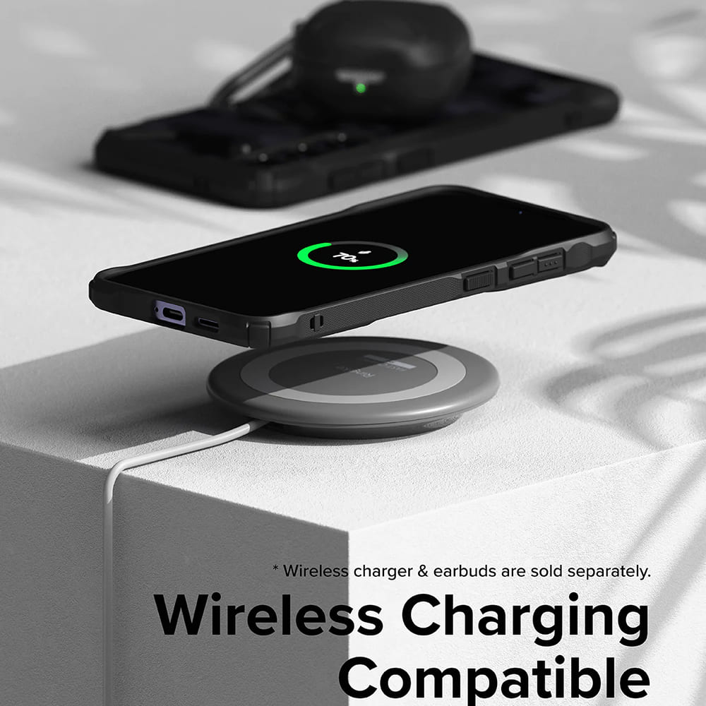 Custodia per Samsung Galaxy S24 S921, Ringke, Fusion X, Nera