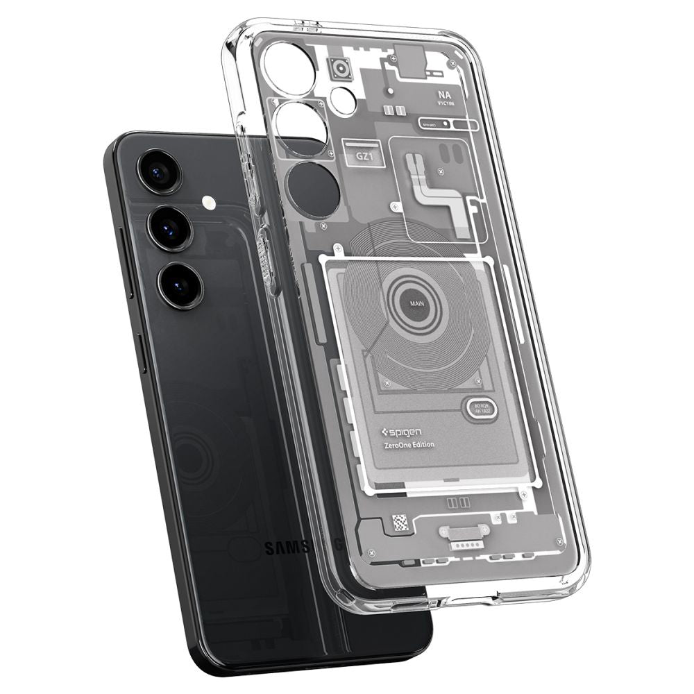 Case for Samsung Galaxy S24 S921, Spigen, Ultra Hybrid Zero One, White
