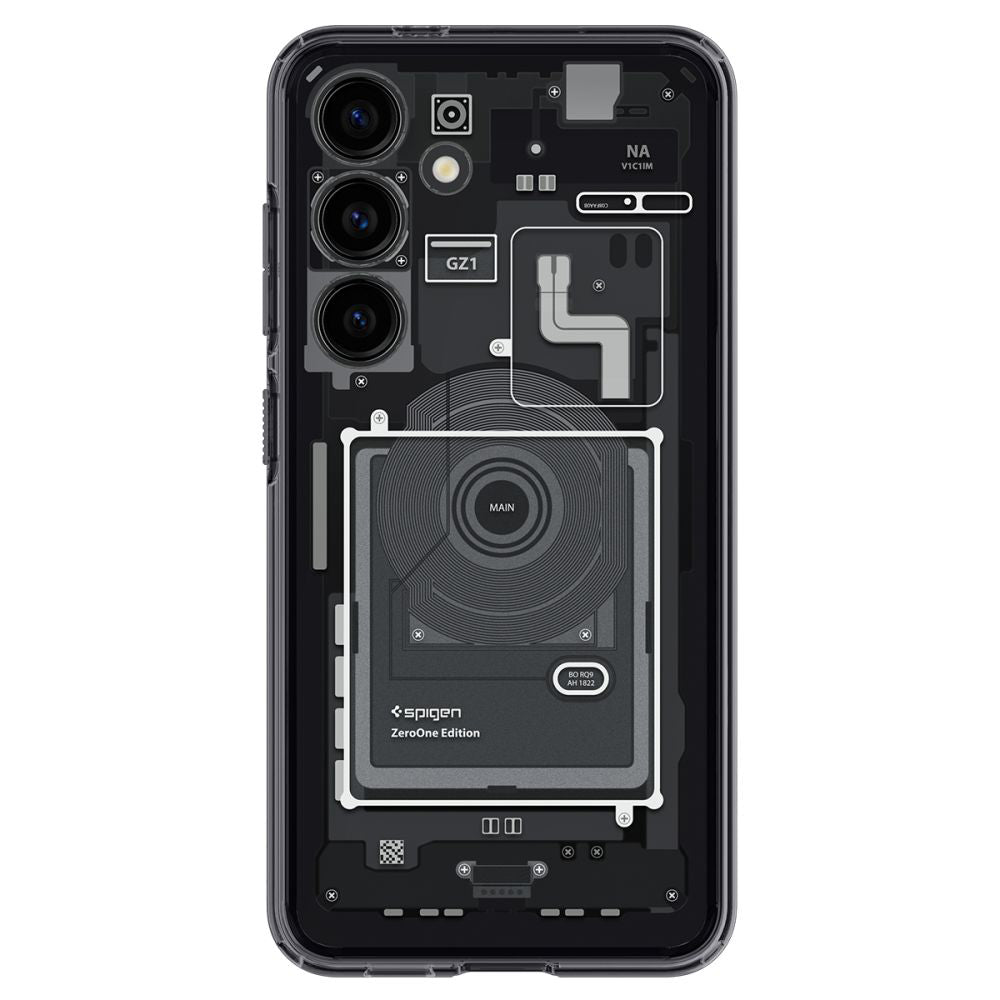Custodia per Samsung Galaxy S24 S921, Spigen, Ultra Hybrid Zero One, Nera Opaca ACS07350