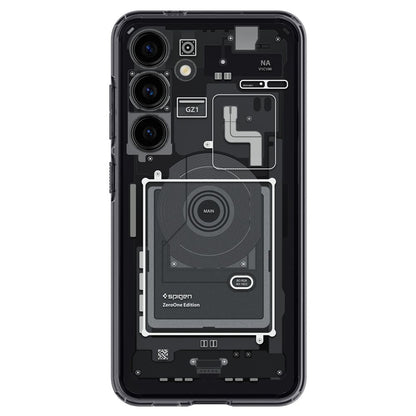 Custodia per Samsung Galaxy S24 S921, Spigen, Ultra Hybrid Zero One, Nera Opaca ACS07350