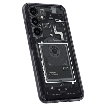 Custodia per Samsung Galaxy S24 S921, Spigen, Ultra Hybrid Zero One, Nera Opaca ACS07350