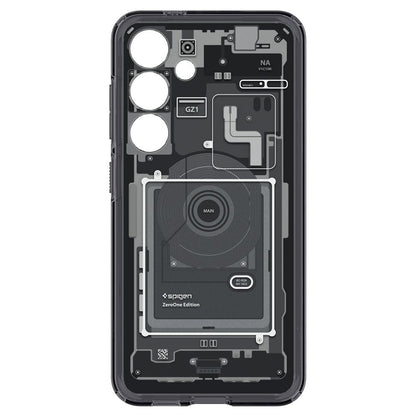 Custodia per Samsung Galaxy S24 S921, Spigen, Ultra Hybrid Zero One, Nera Opaca ACS07350