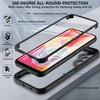 Custodia per Samsung Galaxy S24 S921, Techsuit, ColorVerse 360, Nera
