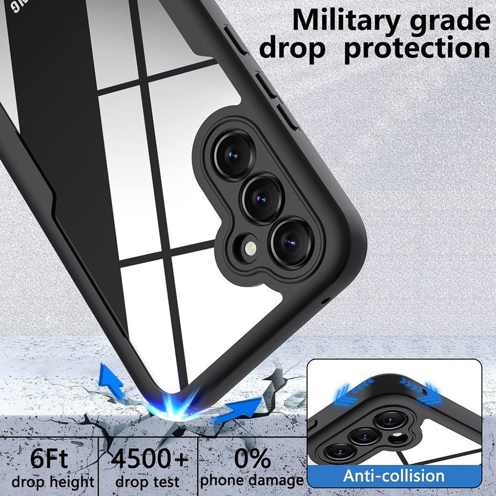 Custodia per Samsung Galaxy S24 S921, Techsuit, ColorVerse 360, Nera