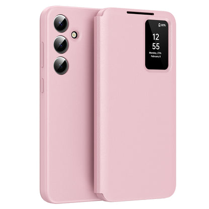 Custodia per Samsung Galaxy S24 S921, Techsuit, SmartView, Rosa