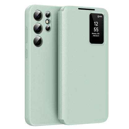 Case for Samsung Galaxy S24 Ultra S928, Techsuit, SmartView, Green