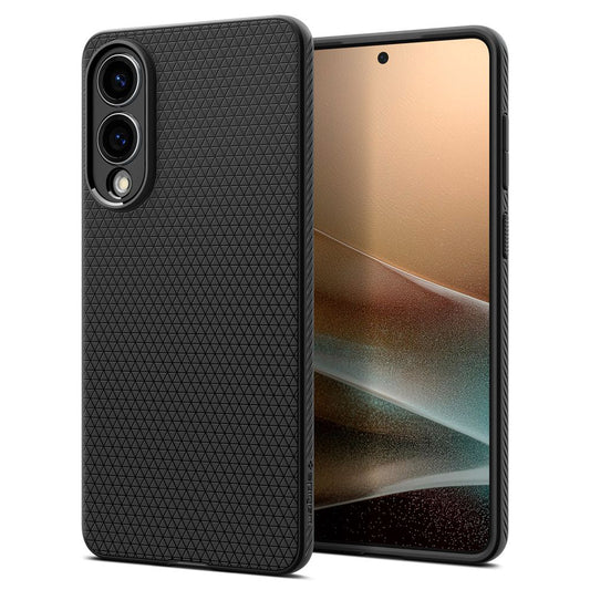 Custodia per Samsung Galaxy S25 Edge S937, Spigen, Liquid Air, Nera Opaca ACS09420