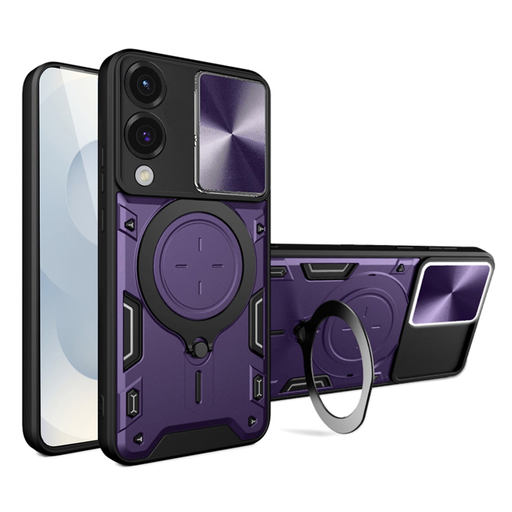 Custodia per Samsung Galaxy S25 Edge S937, Techsuit, CamGuard Pro, Viola