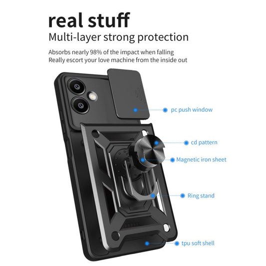 Case for Samsung Galaxy S25 Edge S937, Techsuit, CamShield, Blue