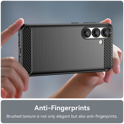 Custodia per Samsung Galaxy S25 Edge S937, Techsuit, Carbonio, Nera