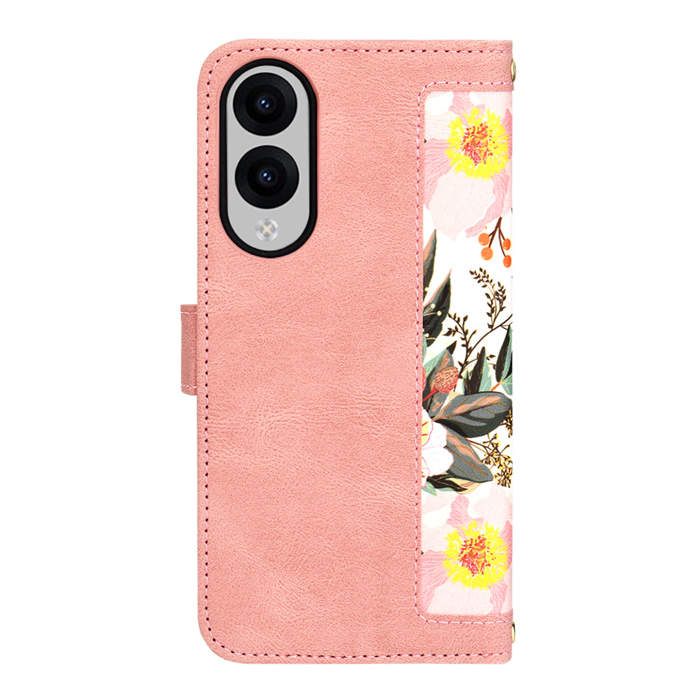 Custodia per Samsung Galaxy S25 Edge S937, Techsuit, FlipCraft, Rosa