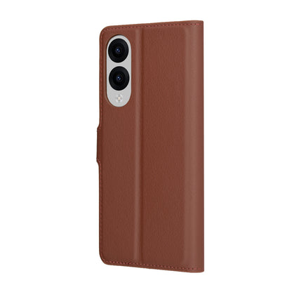 Custodia per Samsung Galaxy S25 Edge S937, Techsuit, Leather Folio, Marrone