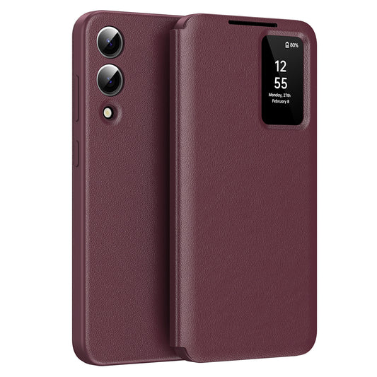 Custodia per Samsung Galaxy S25 Edge S937, Techsuit, SmartView, Rossa