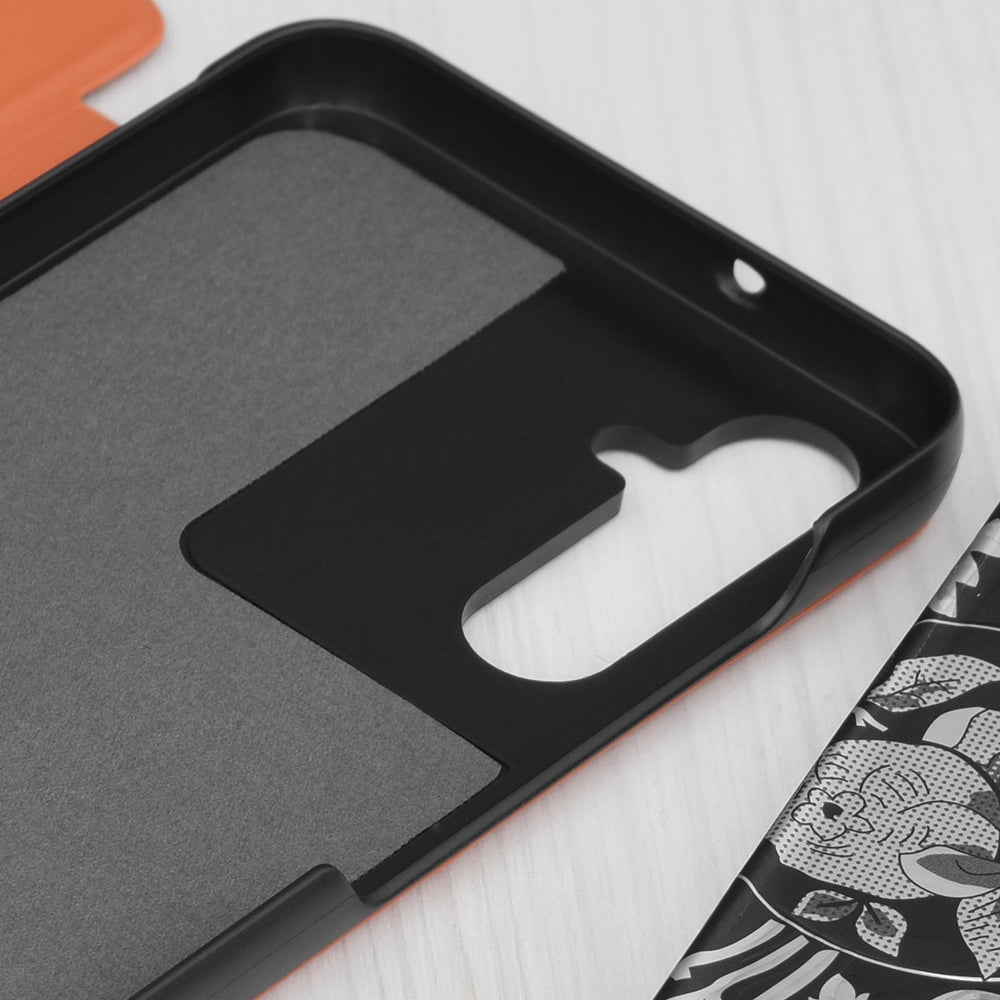 Custodia per Samsung Galaxy S25 FE, Techsuit, eFold, Arancione