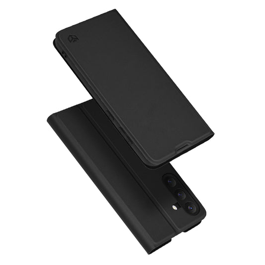 Custodia per Samsung Galaxy S25 FE, Techsuit, Magskin Book, Nera