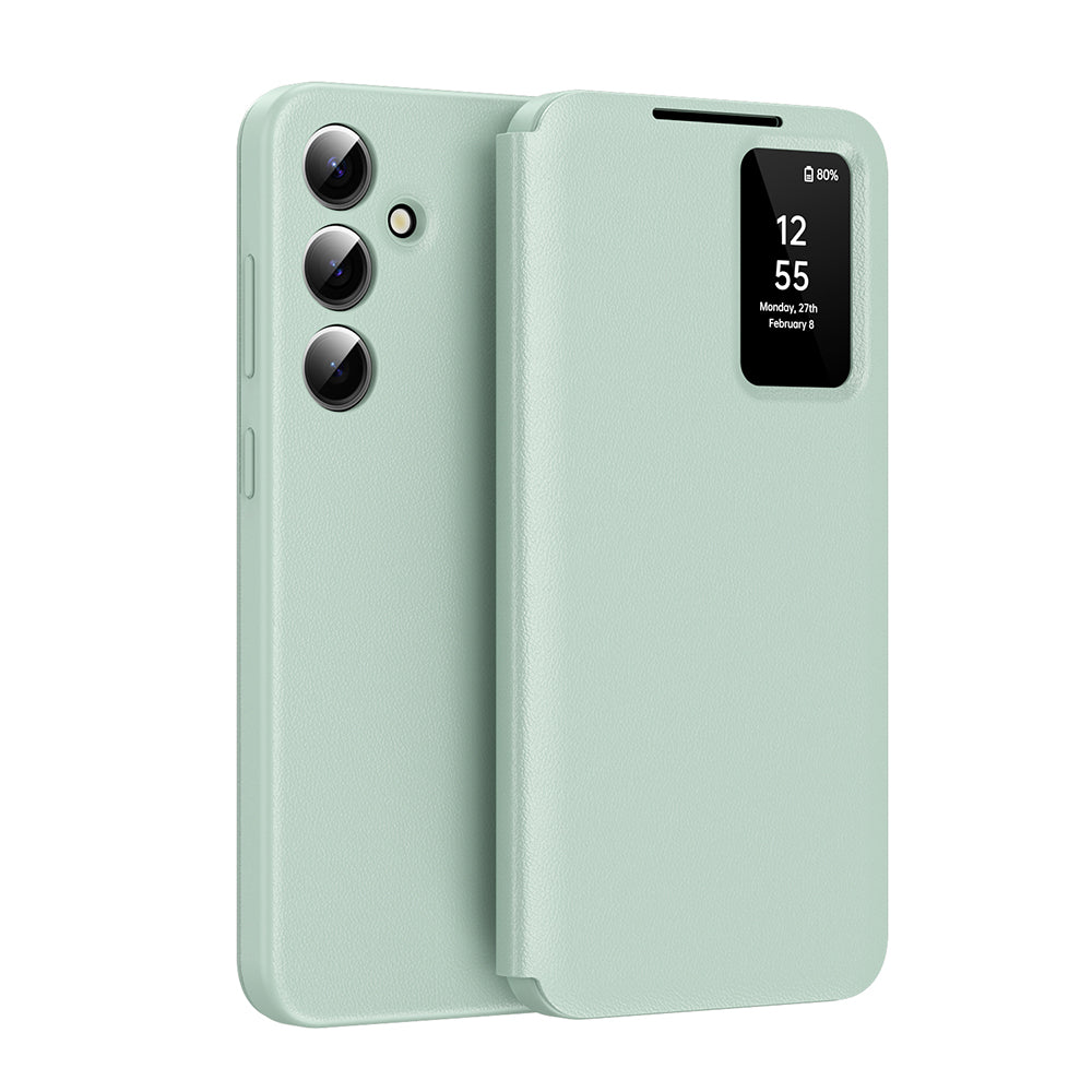 Custodia per Samsung Galaxy S25 FE, Techsuit, SmartView, Verde