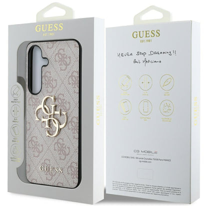 Custodia per Samsung Galaxy S25+ S936, Guess, 4G Big Logo, Rosa