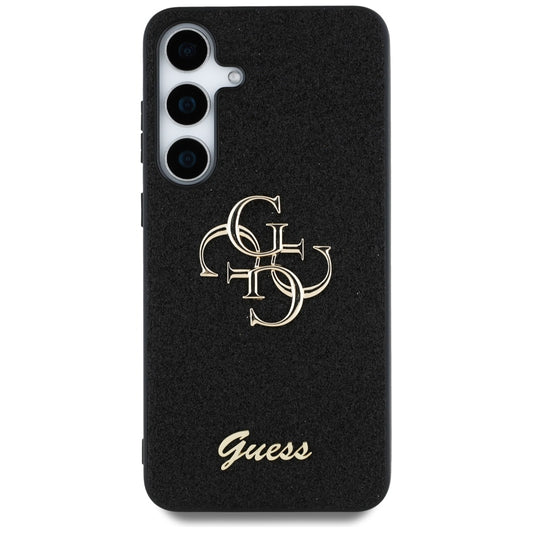 Custodia per Samsung Galaxy S25+ S936, Guess, Glitter Big 4G Script, Nera