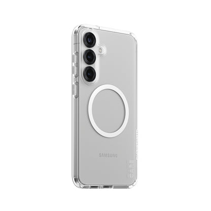 Custodia per Samsung Galaxy S25+ S936, PanzerGlass, Care Urban Combat, Trasparente Bianca