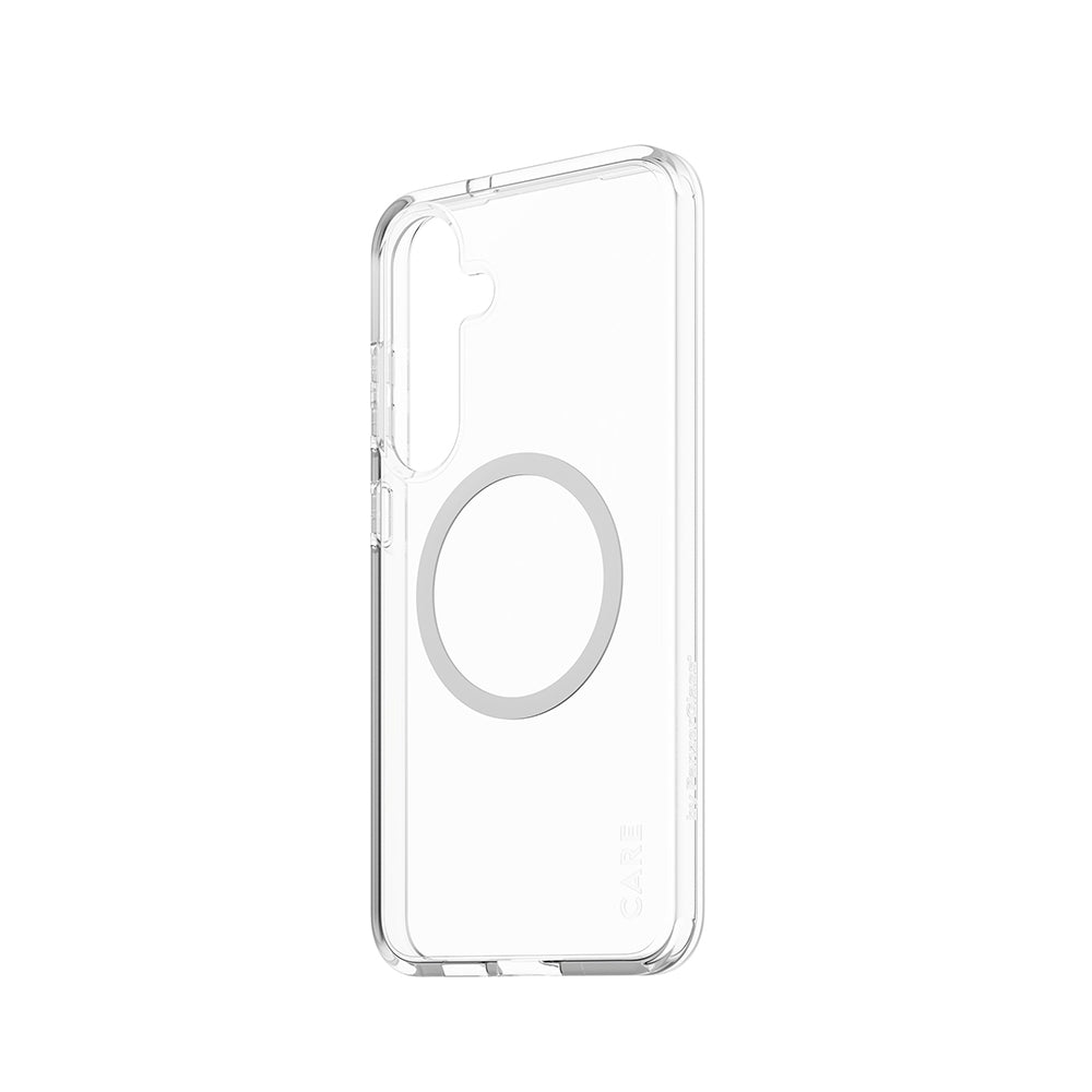 Custodia per Samsung Galaxy S25+ S936, PanzerGlass, Care Urban Combat, Trasparente Bianca
