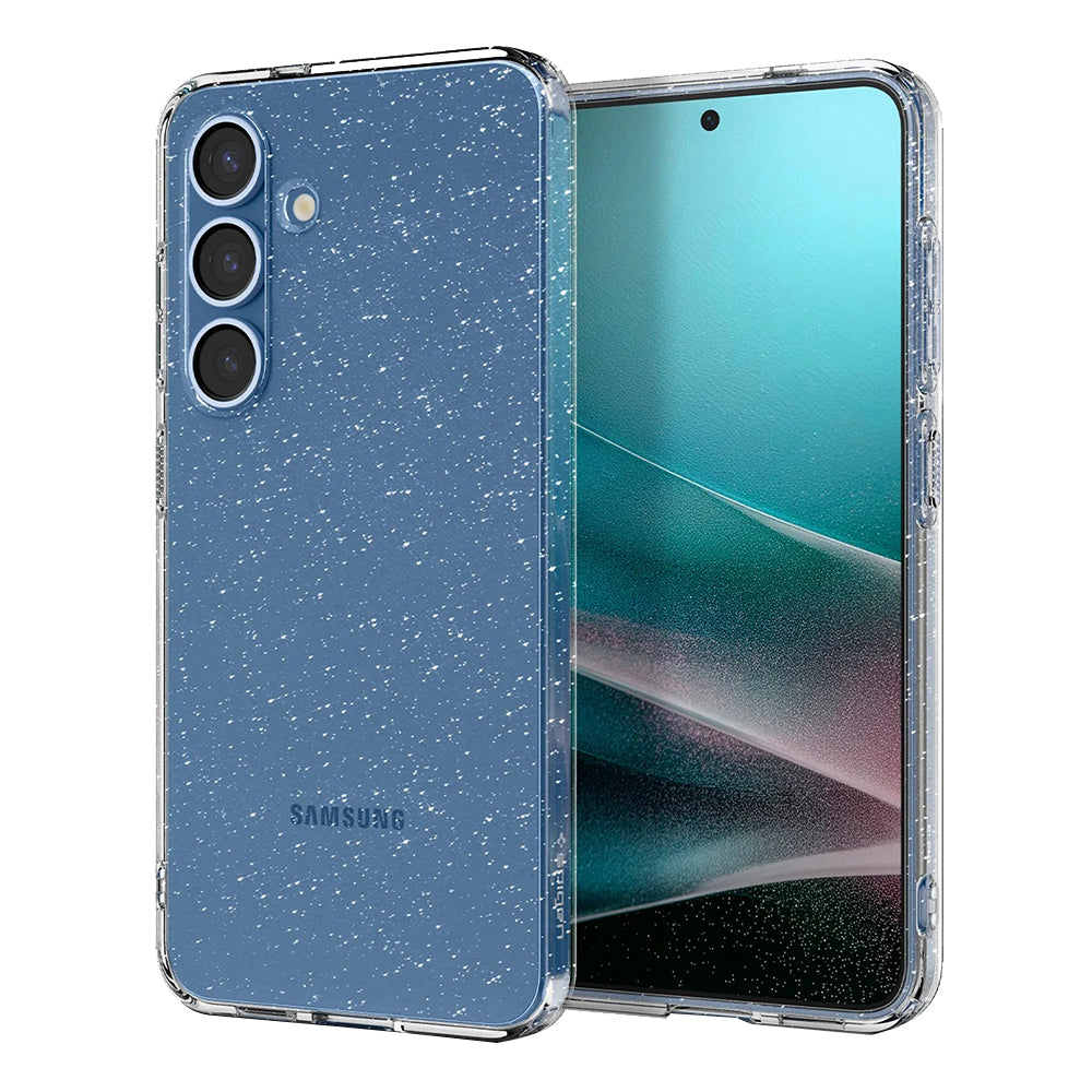 Custodia per Samsung Galaxy S25+ S936, Spigen, Liquid Crystal Glitter, Trasparente