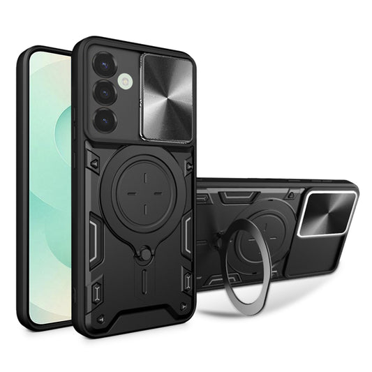 Custodia per Samsung Galaxy S25+ S936, Techsuit, CamGuard Pro, Nera