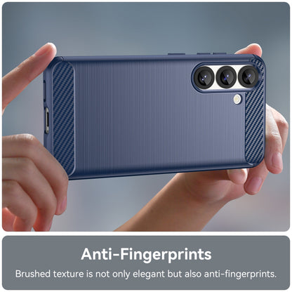 Custodia per Samsung Galaxy S25+ S936, Techsuit, Carbonio, Blu