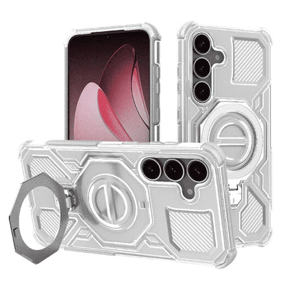 Custodia per Samsung Galaxy S25+ S936, Techsuit, Carbon Shield Pro, Bianca
