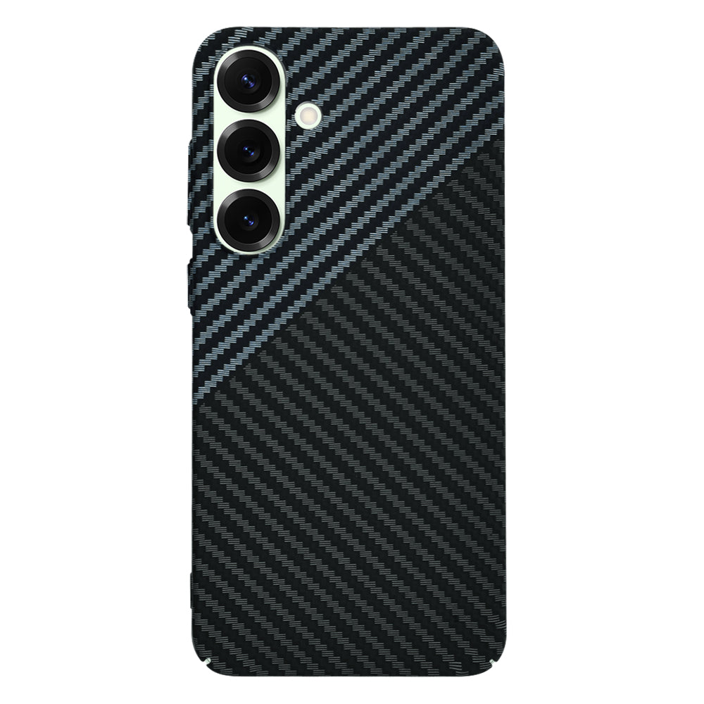 Custodia per Samsung Galaxy S25+ S936, Techsuit, Carbonite FiberShell, Nero Grigio