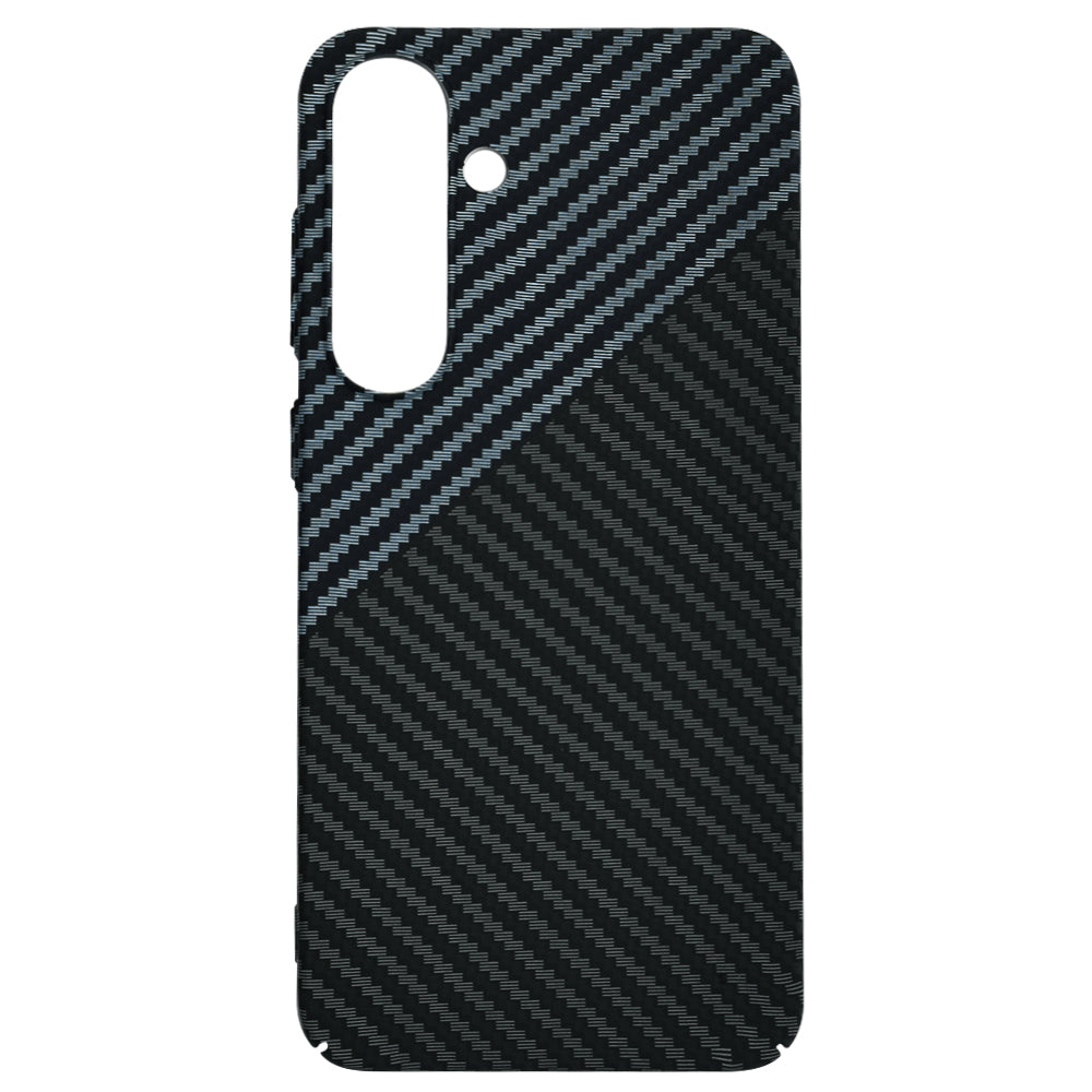 Custodia per Samsung Galaxy S25+ S936, Techsuit, Carbonite FiberShell, Nero Grigio